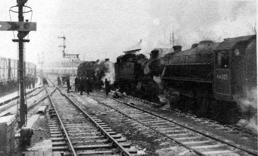 44805 in the Snow at Worcester